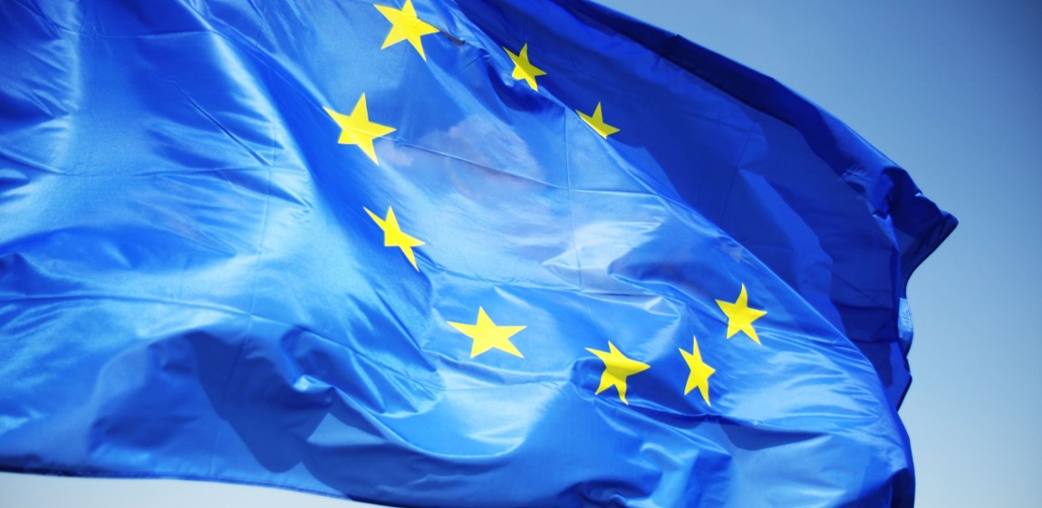 Das Bild zeigt die EU-Flagge.